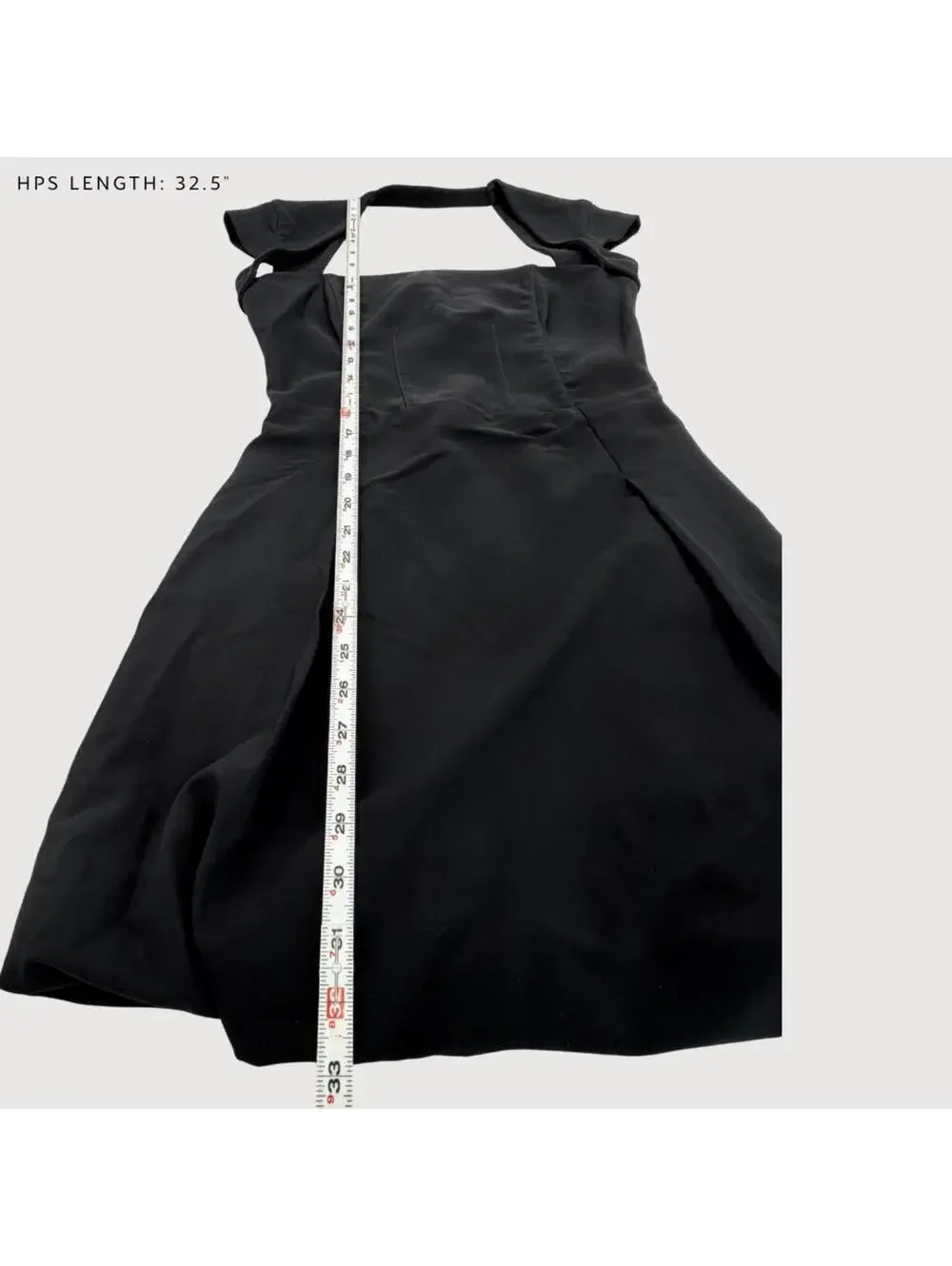 Elisabetta Franchi Mini Dress Black Cap Sleeve EU 44